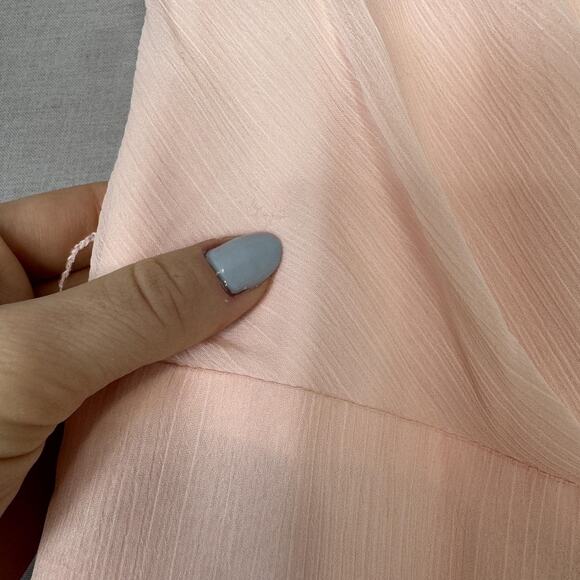 White by Vera Wang Dress Womens 20 Petal Pink Ruffle Gown Chiffon Whimsy Fairy - Picture 5 of 16